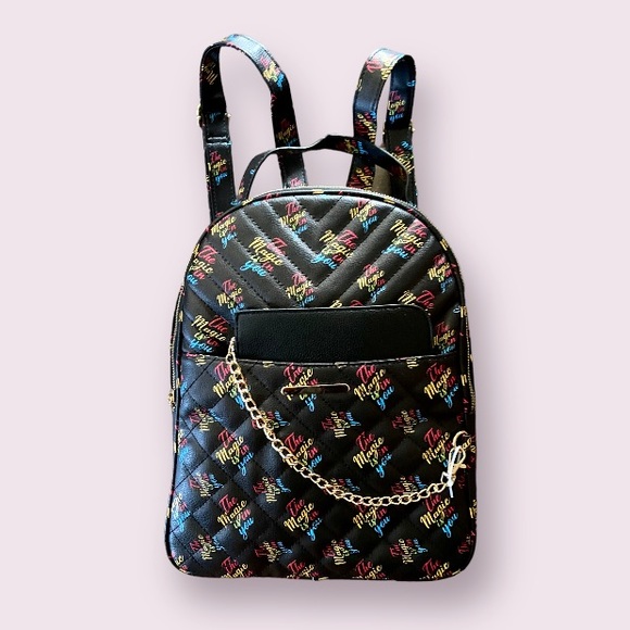 The Magic is You Black Backpack with Colorful Graphics with Black Cosmetic Bag main image 15